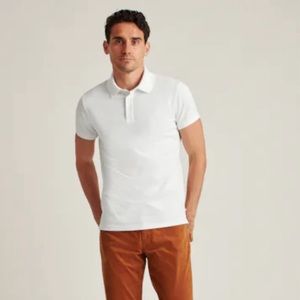NWT Bonobos Stretch Pique Polo - White